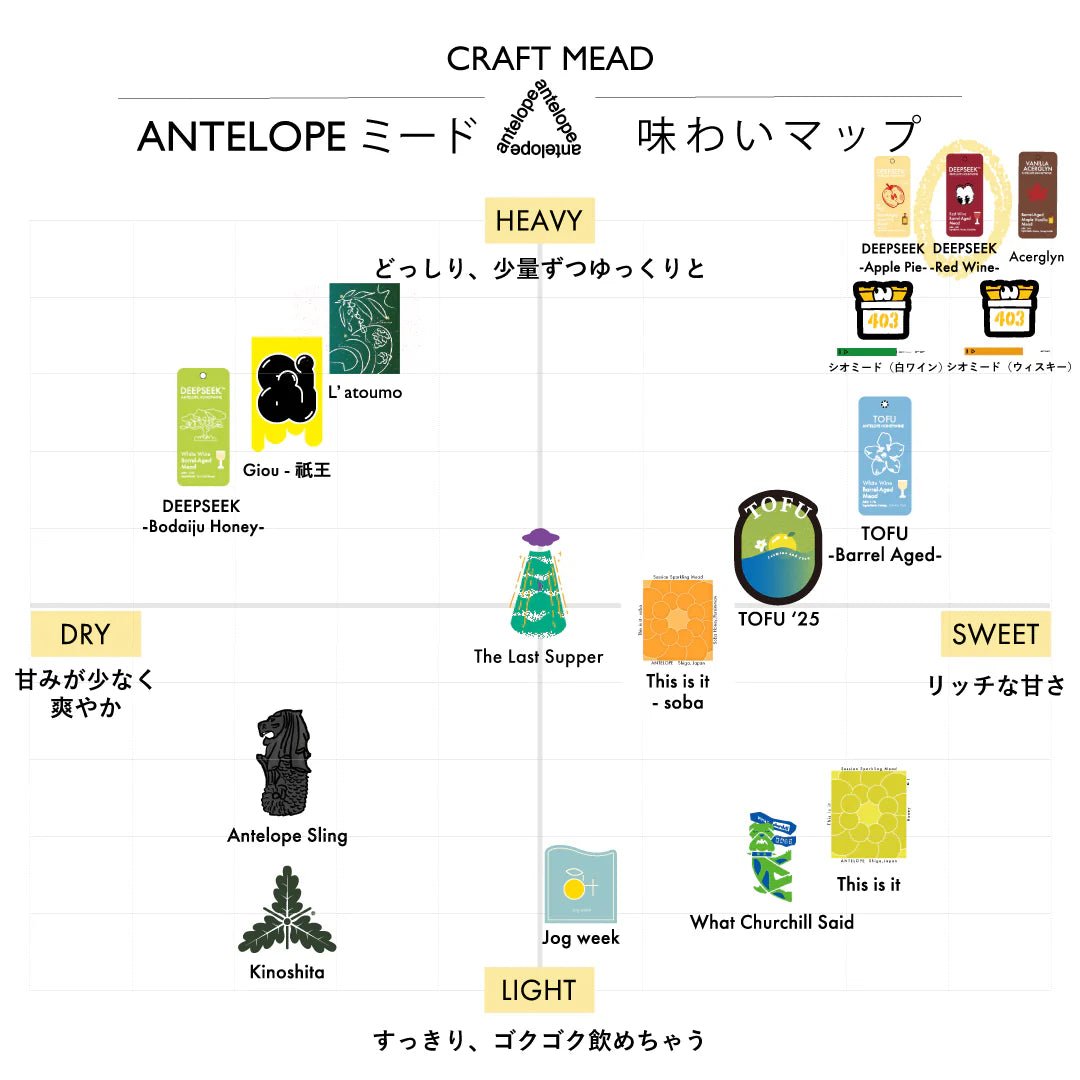 Antelope DEEPSEEK Red Wine Aging 葡萄酒桶熟成蜂蜜酒 - 呷.Sippin 日本清酒專門店