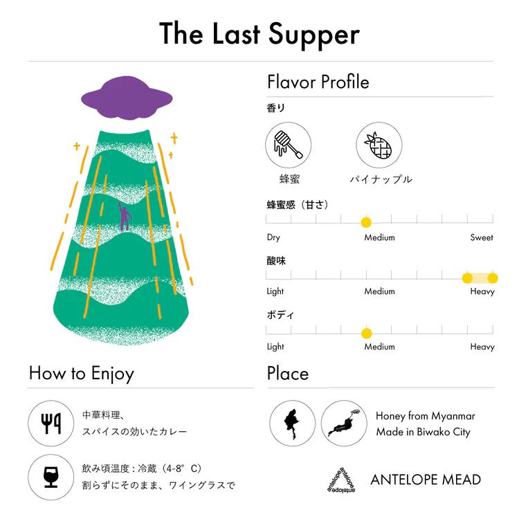 Antelope "The Last Supper" 氣泡蜂蜜酒 - 呷.Sippin 日本清酒專門店