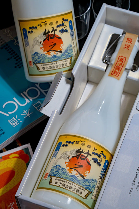 鶴齡 牧之 限定 大吟釀 禮盒裝 【雪中熟成的芳香】 - 呷.Sippin 日本清酒專門店