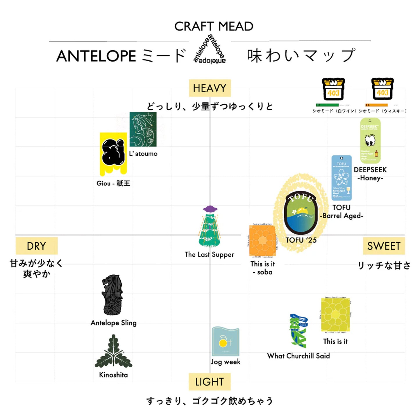 Antelope TOFU 香港茉莉茶x大分縣柚子 蜂蜜氣泡酒 [香港限定] 接受預訂中