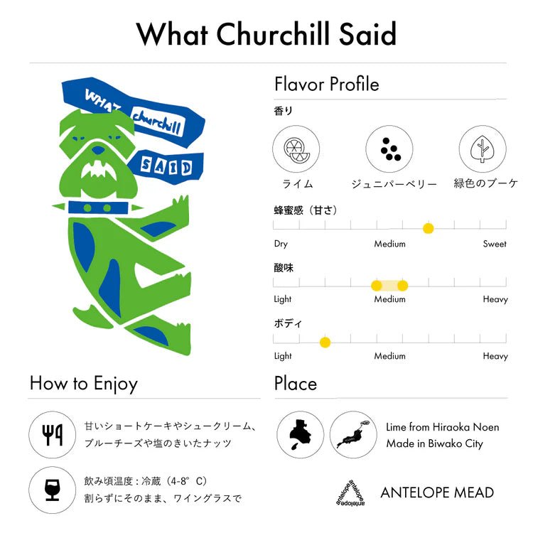 Antelope "What Churchill Said" 氣泡蜂蜜酒 - 呷．Sippin 日本清酒專門店
