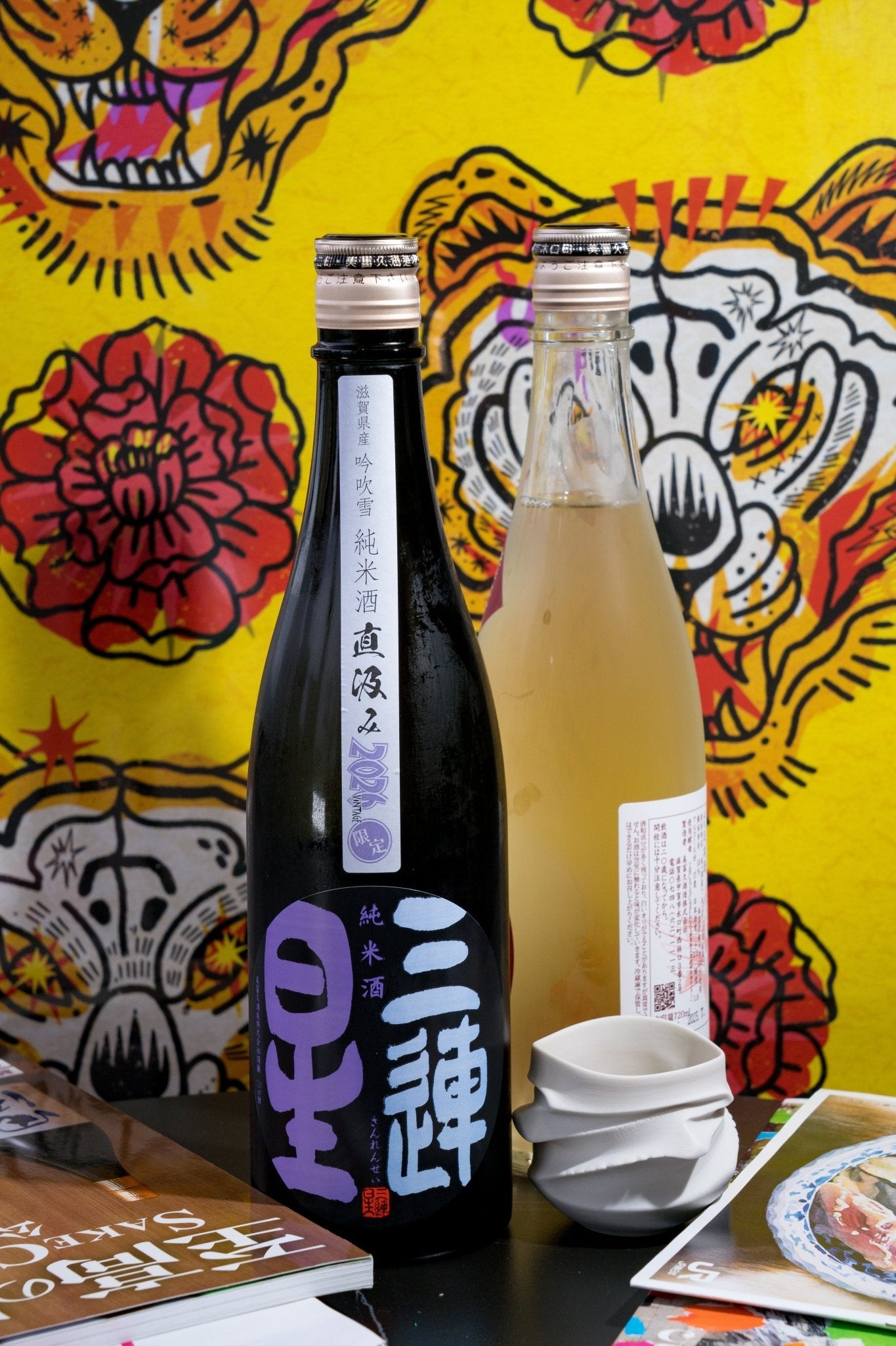 三連星 Black 純米 無濾過生原酒 直汲【冬季限定 氣泡感 x 鳳梨辛口純米】 - 呷．Sippin 日本清酒專門店