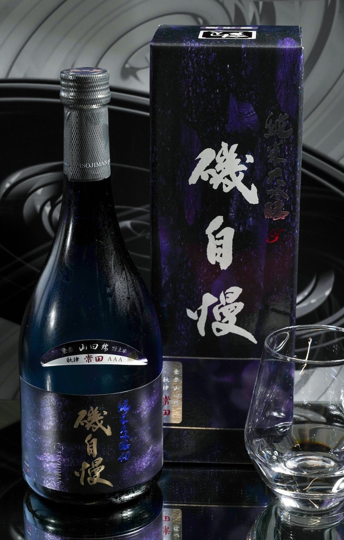 磯自慢 純米大吟釀 Blue Bottle 東條秋津 常田 禮盒裝 - 呷．Sippin 日本清酒專門店